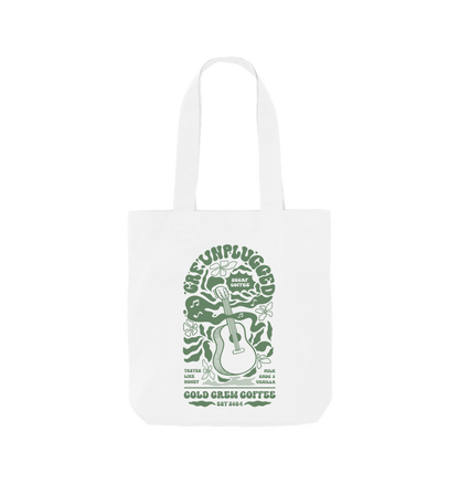 White Printed Bag