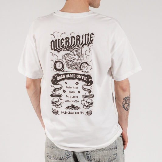 OVERDRIVE 100% Organic T-shirt Black Design