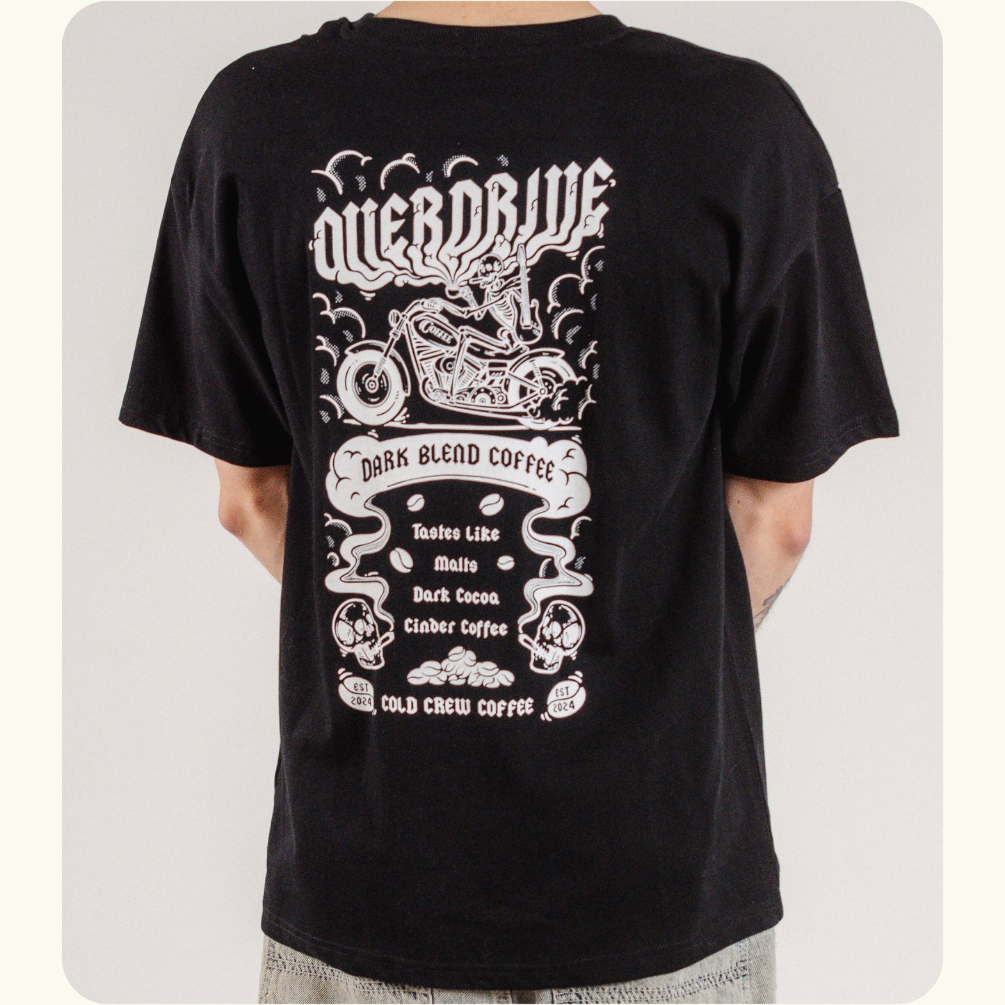 OVERDRIVE 100% Organic T-shirt White Design